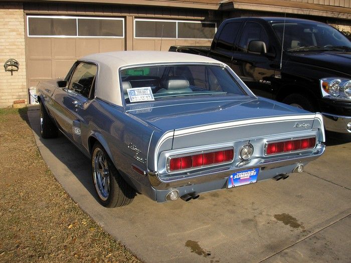1968 Mustang GT/CS driver side rear view