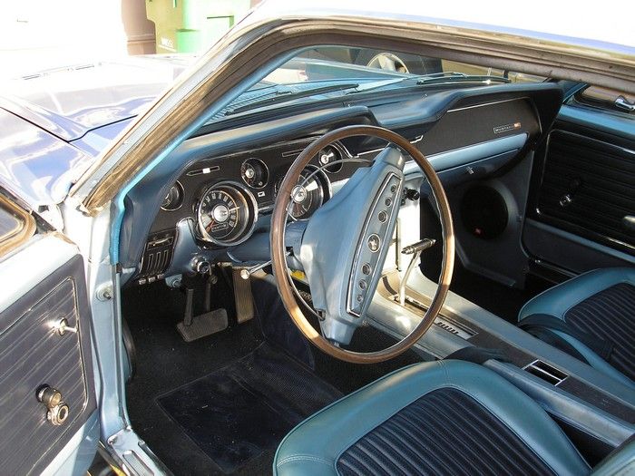 1968 Mustang GT/CS front seat and dash from outside