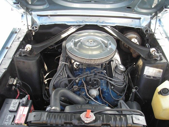 1968 Mustang GT/CS full engine view