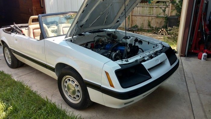 1986 Mustang GT Convertible passenger side view after full renovation