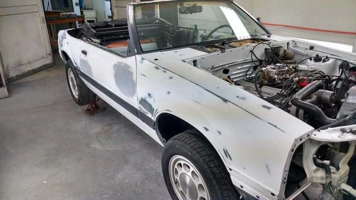 1986 Mustang GT Convertible passenger side before painting