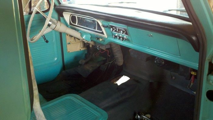 1967 Ford F350 inside front of cab