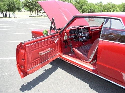 1965 pontiac gto, driver side view, door open hood open