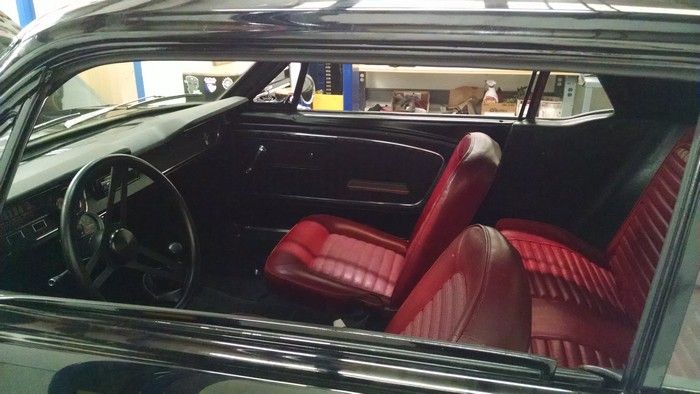 1966 Ford Mustang view of the front seats
