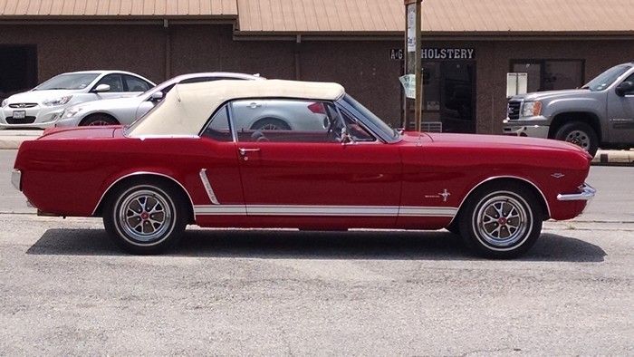 1966 Mustang Convertible passenger side view