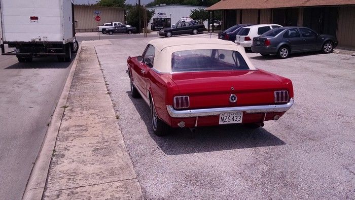 1966 Mustang Convertible rear view