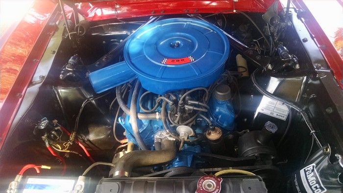 1966 Mustang Convertible engine view