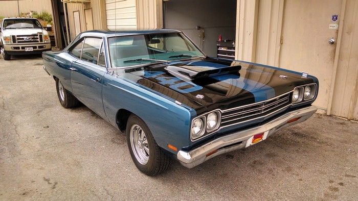 1969 Plymouth Road Runner passenger side front view