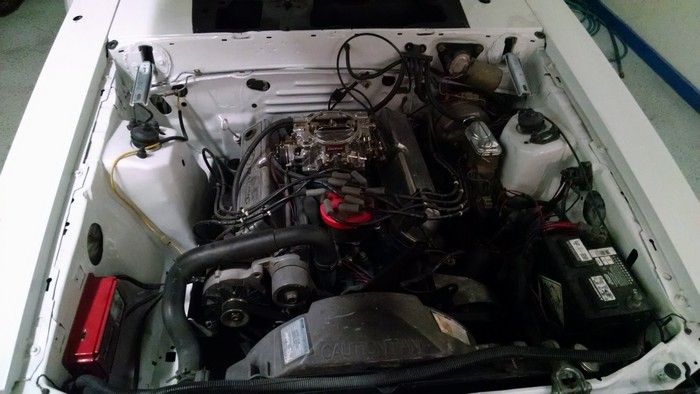 1986 Mustang GT Convertible engine compartment