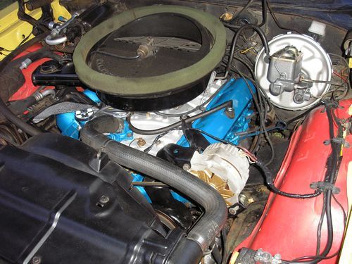engine compartment, 1970 oldsmobile 442 convertible