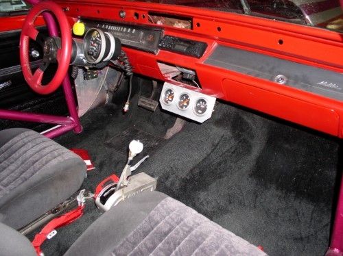 1966 Chevelle view of dash and front seat
