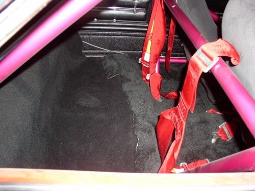 1966 Chevelle view of roll bars inside the cab