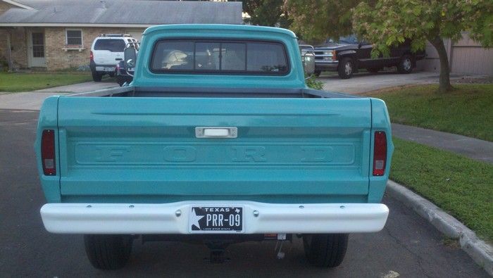 1967 Ford F350 truck rear view