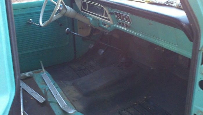 1967 Ford F350 inside front of cab