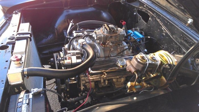 1966 Pontiac Lemans engine view driver side