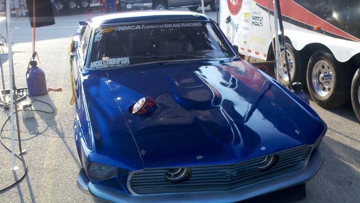 1969 Ford Mustang Mach 1 Twin Turbo Hemi front view