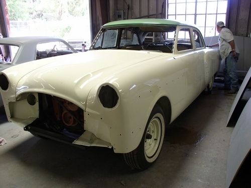 1954 Packard Patrician, new paint, body assembled, front driver view