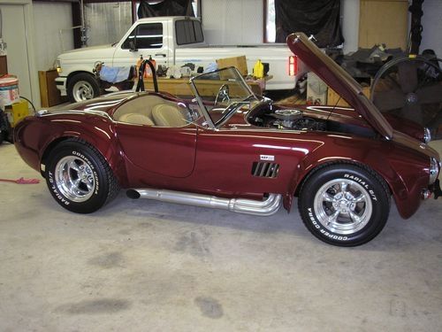 passenger side whole car, open hood, 1966 shelby cobra