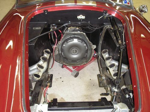 engine bay, engine removed, 1966 shelby cobra