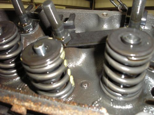 valve stems close up, 1966 shelby cobra